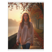 Porte-bloc Custom Her Portrait – A Special Gift for Her (Dos)