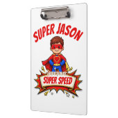 Porte-bloc Custom Kids Superhero Name & Superpower (Gauche)