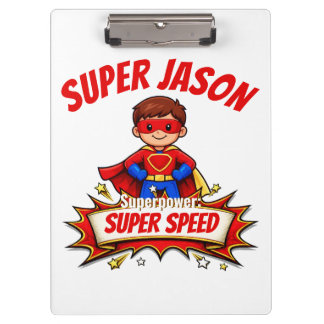 Porte-bloc Custom Kids Superhero Name & Superpower