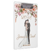 Porte-bloc Custom Love Mariage aquarelle florale élégant mign (Swatch)