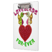 Porte-bloc Custom Lovebirds Heart Gift Classic Playing Cards (Gauche)