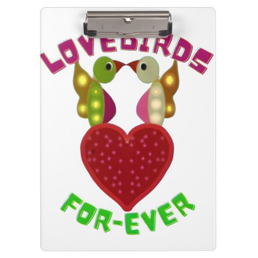 Porte-bloc Custom Lovebirds Heart Gift Classic Playing Cards (Devant)