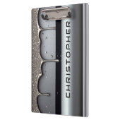 Porte-bloc Custom Name With Dripping Liquid Metal (Gauche)
