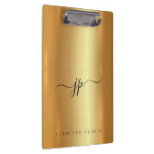 Porte-bloc Custom Script Elegant Text Monogram Luxury Gold (Swatch)