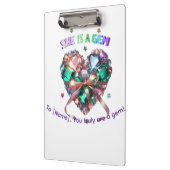 Porte-bloc Custom She Is A Gem Heart Gemstone Gift (Gauche)