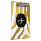 Porte-bloc Customisé Faux Gold Zebra Print Stripes Motif (Swatch)