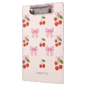 Porte-bloc Cute Aquarelle Cerry Bow Coquette Motif (Gauche)