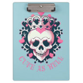 Porte-bloc Cute as Hell Crâne (Devant)