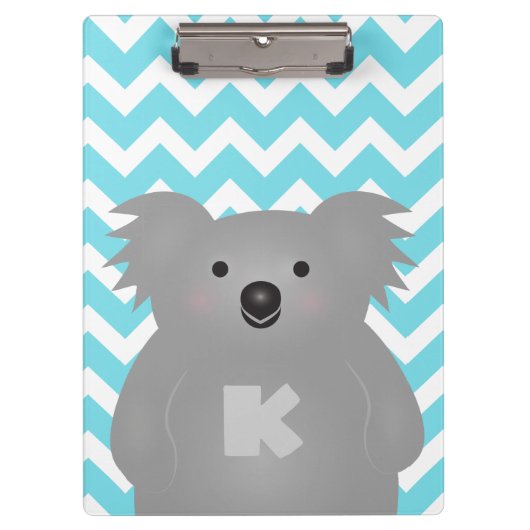 Porte-bloc Cute Australia Baby Koala Oear Monogramme (Devant)