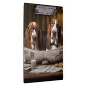 Porte-bloc Cute basset hounds lecture journal (Swatch)