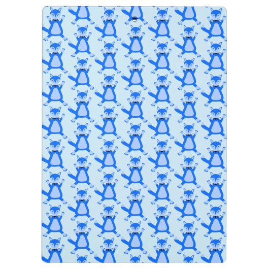 Porte-bloc Cute Blue Baby Boy Fox Custom (Dos)