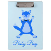 Porte-bloc Cute Blue Baby Boy Fox Custom (Devant)