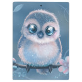 Porte-bloc Cute Blue Owl Clipboard (Dos)
