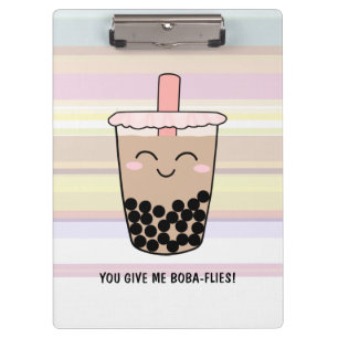 Porte-bloc Cute Boba Milk Tea Pun Porte - bloc