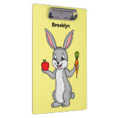 Porte-bloc Cute bunny rabbit with vegetables (Swatch)