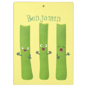 Porte-bloc Cute céleri bâtons trio caricature légumes (Dos)