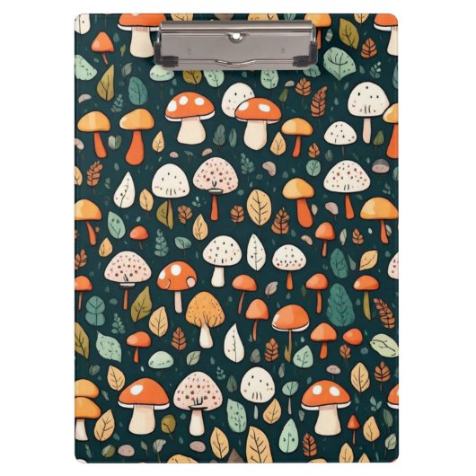Porte-bloc Cute champignons feuille cottage design (Devant)