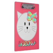 Porte-bloc Cute chat Meow arc-en-ciel Bow rose Parties scinti (Swatch)