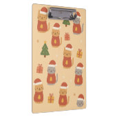 Porte-bloc Cute Christmas Cat Pattern – Kawaii Festive Cats & (Swatch)
