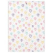 Porte-bloc Cute Colorful Hearts Clipboard  (Dos)