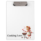 Porte-bloc Cute Cooking Love Red Hearts Clipboard  (Devant)
