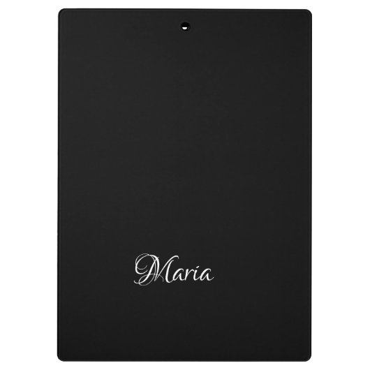 Porte-bloc Cute Customized Personalized Black Clipboard  (Dos)