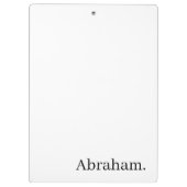 Porte-bloc Cute Customized Personalized Name Clipboard  (Dos)