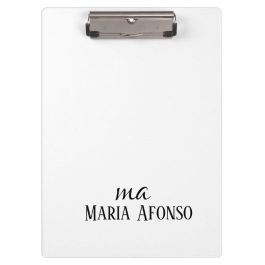 Porte-bloc Cute Customized Personalized Name Clipboard  (Devant)