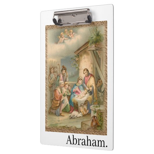 Porte-bloc Cute Customized Personalized Name Jesus Clipboard  (Gauche)