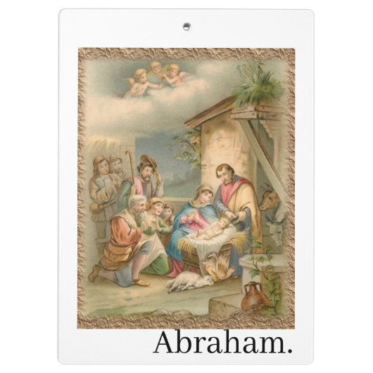 Porte-bloc Cute Customized Personalized Name Jesus Clipboard  (Dos)