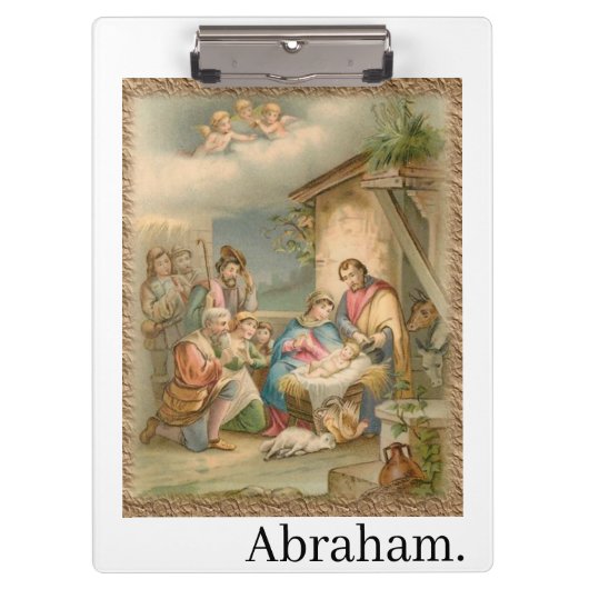 Porte-bloc Cute Customized Personalized Name Jesus Clipboard  (Devant)