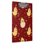 Porte-bloc Cute Easter Chick with Pink Bow Seamless Pattern  (Swatch)