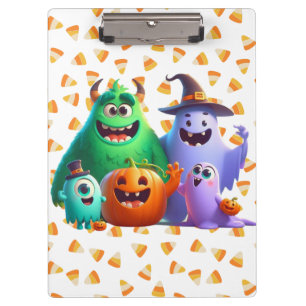 Porte-bloc Cute et Cool, monstres d'Halloween