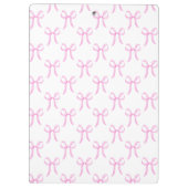 Porte-bloc Cute Girly Pretty Pink Coquette Bows Monogram (Dos)