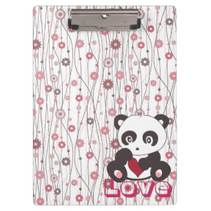 Porte-bloc Cute girly tendance motif floral vintage