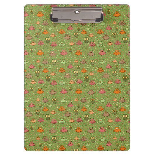 Porte-bloc Cute Green Owl Porte - bloc (Devant)