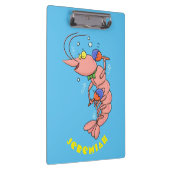 Porte-bloc Cute happy shrimp, dessin animé de crevettes (Swatch)