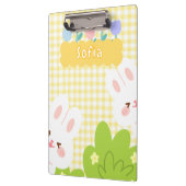 Porte-bloc Cute Kawaii Bunny Fleurs de Printemps Pastel (Gauche)