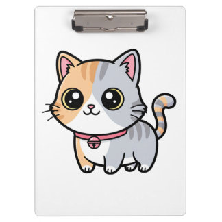 Porte-bloc Cute Kawaii Cartoon Kitten Mascot