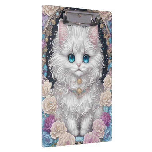 Porte-bloc Cute Kitten avec Fleurs (Swatch)