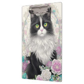 Porte-bloc Cute Kitten avec Fleurs (Gauche)