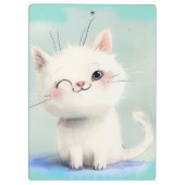 Porte-bloc Cute Kitten blanc (Dos)