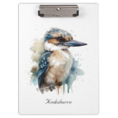 Porte-bloc Cute Kookaburra sur une branche, personnalisé (Devant)