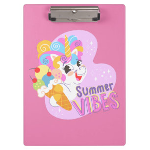 Porte-bloc Cute licorne avec crème glacée