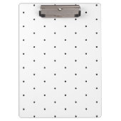 Porte-bloc Cute noir blanc pois minuscule motif élégant (Devant)