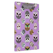 Porte-bloc Cute Owls Motif sur Purple Arrière - plan (Swatch)