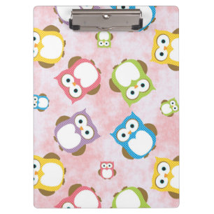 Porte-bloc Cute Owls, Owl Pattern, Colorful Owls, Baby Owls