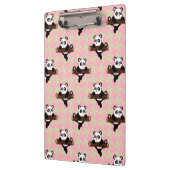 Porte-bloc Cute Panda Pattern on Pink – Kawaii Seamless (Gauche)