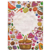 Porte-bloc Cute Pastry Confections Sweets (Dos)