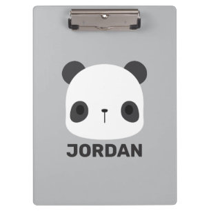Porte-bloc Cute petit ours Panda avec nom personnalisé